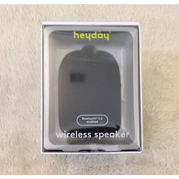Heyday Cylinder Portable Bluetooth Speaker With Strap- Black - Picture 1 of 3